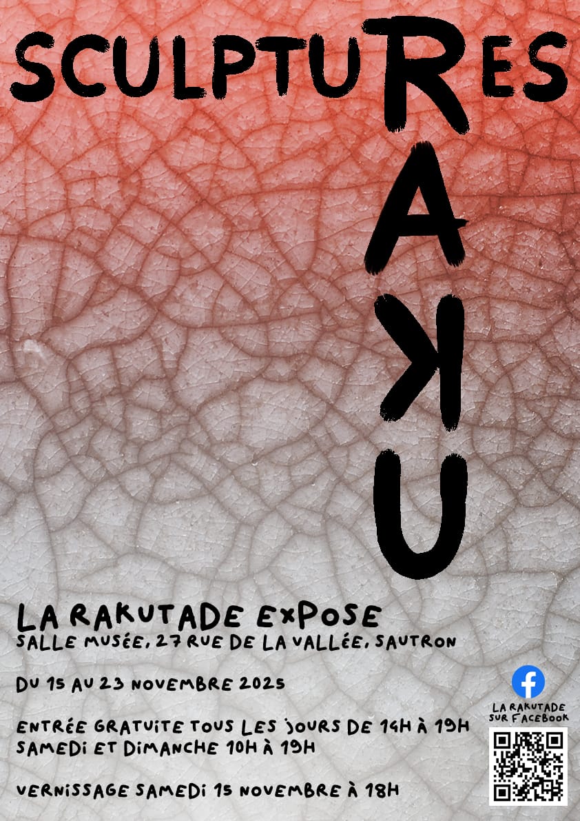 Exposition sculptures raku tiers lieu de Sautron 2025