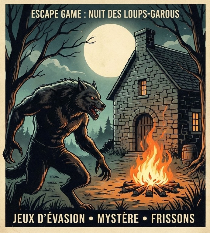 Escape Game loup garou au tiers lieu de Sautron