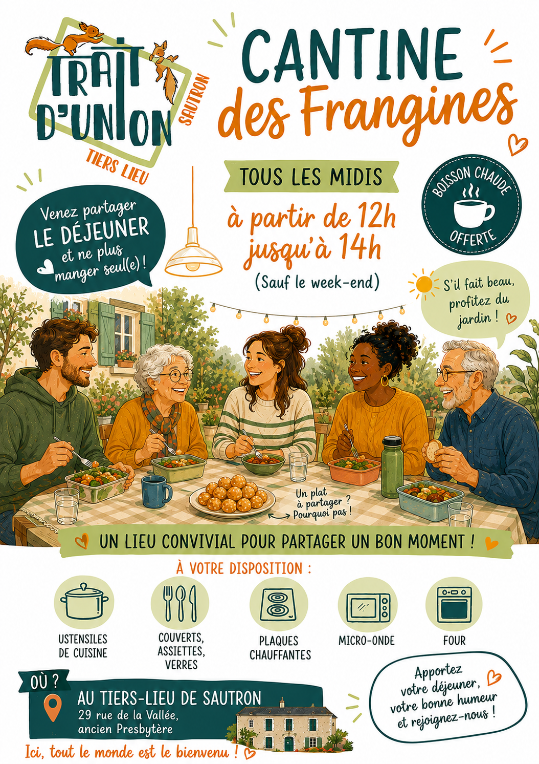 Cantine des frangines au tiers-lieu de Sautron