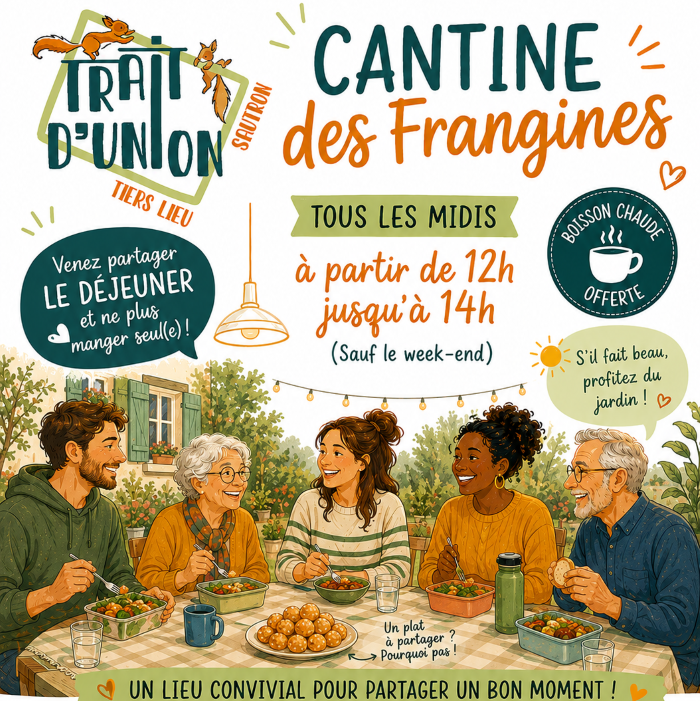 La cantine des frangines à Sautron pour déjeuner.